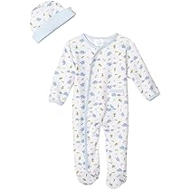 Jungle Jill Spasilk 2 Piece Sleepwear With Hat - Boy Elephant Print