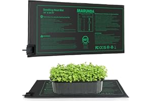 MARUNDA MET Certified Seedling Heat Mat, Waterproof Durable Germination Station Heat Mat, Warm Hydroponic Heating Pad for Indoor Home Gardening Seed Starter