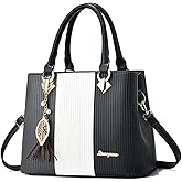 SiMYEER Purses and Handbags for Women Leather Tote Shoulder Bag Medium Satchel Purse Top Handle Bags for Ladies