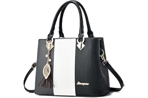 SiMYEER Purses and Handbags for Women Leather Tote Shoulder Bag Medium Satchel Purse Top Handle Bags for Ladies