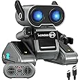 OYMMENEY Robot Toys, Rechargeable Remote Control Robot Toys, Kids RC Robots with LED Eyes, Flexible Head & Arms, Dance Moves and Music, Toys for 3 4 5 6 7 8 Year Old Boys Girls Birthday Gift