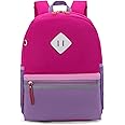 HawLander Little Kids Backpack for Girls Toddler School Bag Fits 3 to 6 years old, 15 inch, Purple