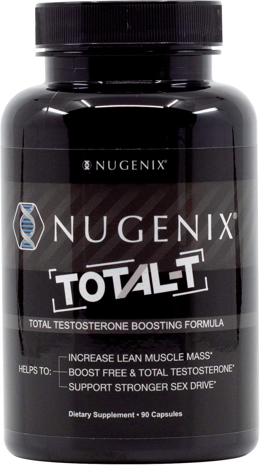 Nugenix Total-T - Total Testosterone Booster for Men - High Bioavailability Testosterone Boosting Ingredients - 180 Count: Health & Personal Care