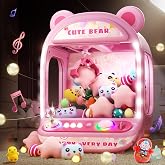 Skirfy Claws Machines for Kids,Unicorns Toys for Age 6+,Kids Games Mini Vending Machines with Squishys Toy Candy Dispenser,Claws Game Machine,Birthday for Girls Age 8-12