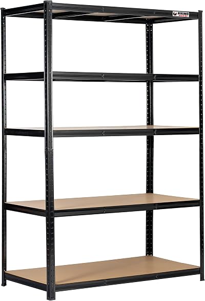 Rhino Racking 5 Tier Heavy Duty Garage Shelving Unit 200 kg per Shelf 1000 kg