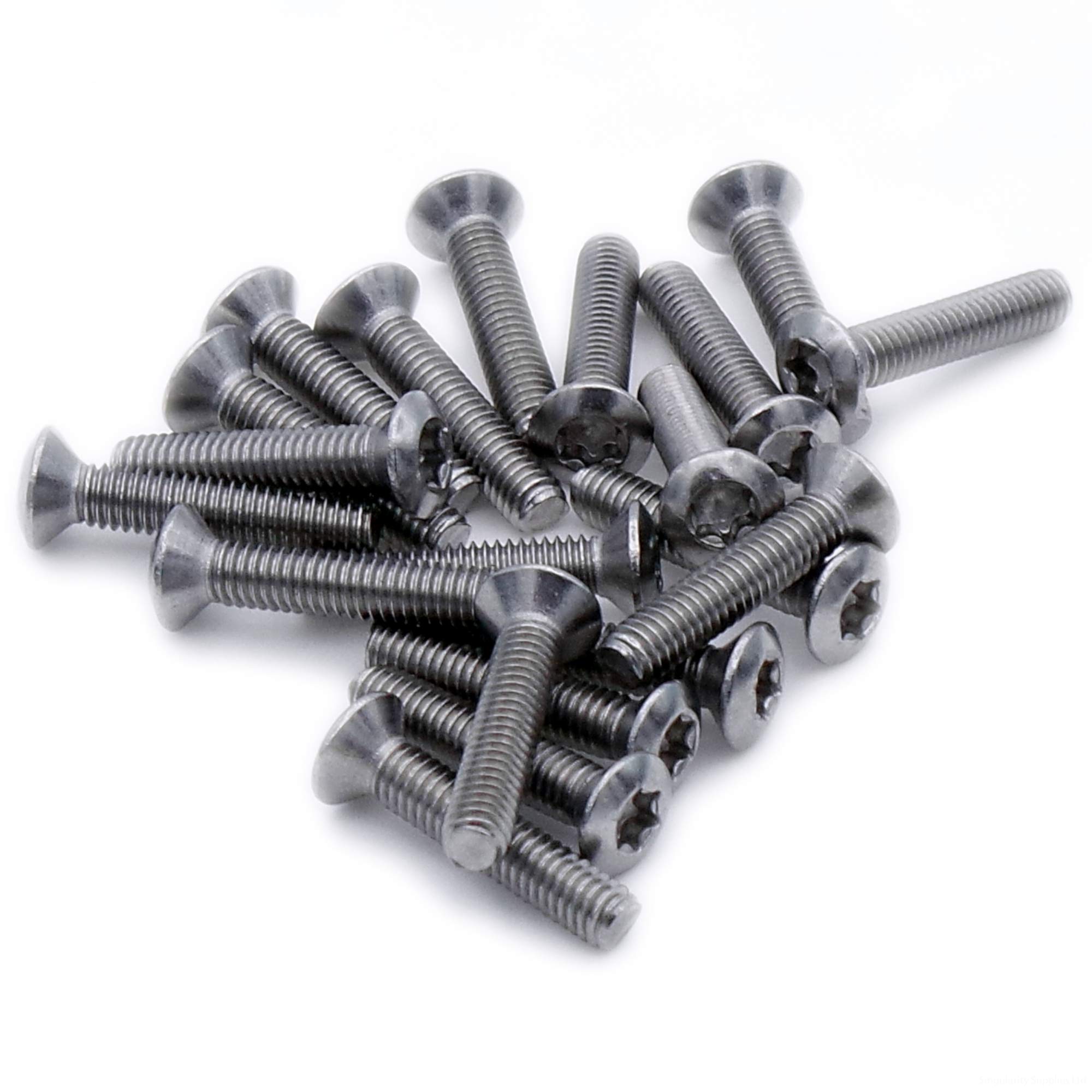 M3 (3mm x 20mm) TX Socket Raised Countersunk Machine Screw (Bolt) - Stainless Steel (A2) (Pack of 20)