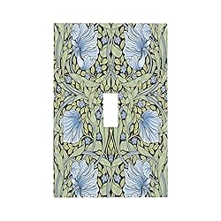 Vintage Morris Blue Floral Green Botanical Sage 1