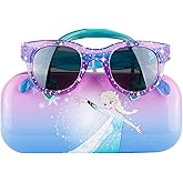Frozen II Kids Sunglasses for Girls, Toddler Sunglasses with Kids Glasses Case (One Size, Frozen4)
