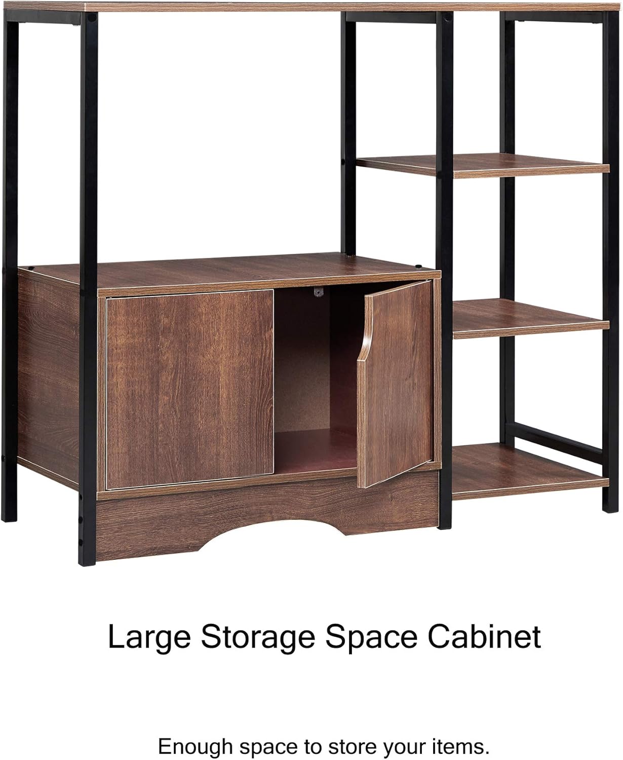 3 Tier Industrial Kitchen Bakers Rack Utility Microwave Oven Bakers Racks For Kitchens With Storage Cabinet Workstation Shelf Vintage Standing Baker S Racks Home Kitchen Rayvoltbike Com