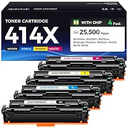 414X Toner Cartridge Set 4-Pack Printer Replacement