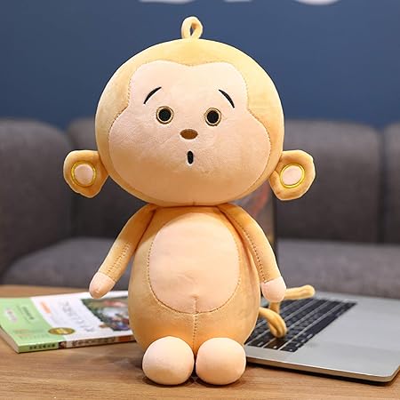 Amazon モンキー サル 抱きまくら さる 縫い包み 猿 キャラクター 丸洗い ふわふわ とろけるような肌触り かわいい人形 とても癒される クリスマスプレゼント インテリア 28cm 38cm 50cm 置物 ぬいぐるみ おもちゃ
