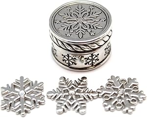 Triple Snowflake Holiday Trinket - Ganz Snowflake Wishbox and Charms