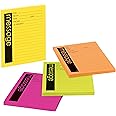 Post-it Super Sticky Notes, Telephone Message, 4x5 in, 4 Pads, 2X The Sticking Power,Energy Boost Collection, Lined (7679-4-SS)