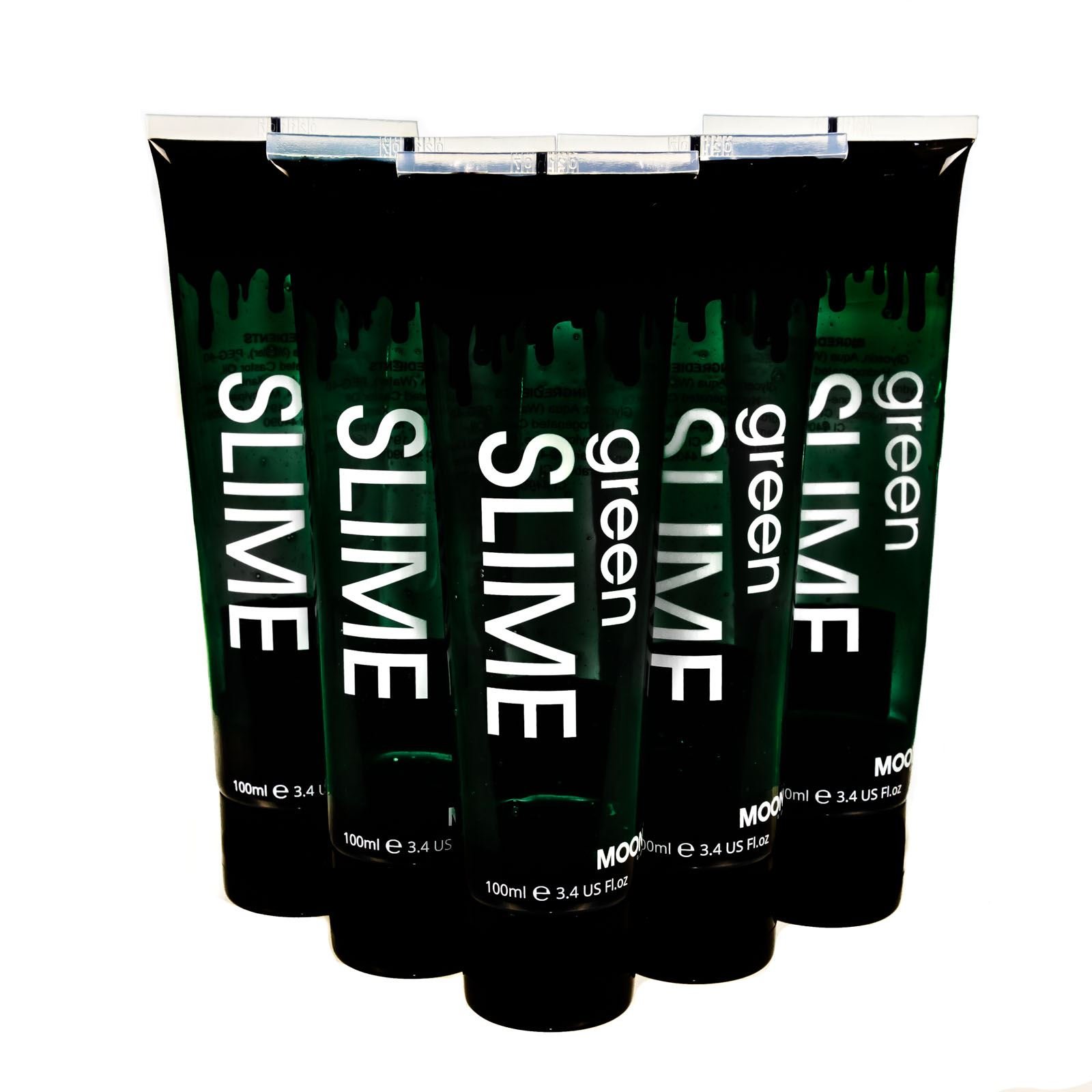 Green Slime Supersize by Moon Terror | 100ml x5 | Fake Blood | SFX Make up for Halloween Vampire Zombie Theatre Stage | Special Effects Make up