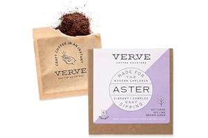 Verve Coffee Roasters Craft Instant Coffee Aster Blend | Medium Roast, Ground, Hand-Roasted | Ethiopian Blend | Enjoy Hot or Cold | Up to 6 Servings