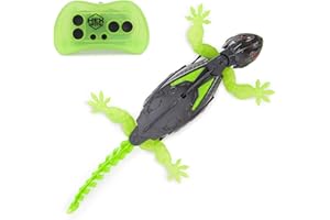 HEX Bots Wall Crawler Gecko with Official Wall Climber Technology, Rechargeable Remote Control Robot Kids Toys, Prank Toys fo