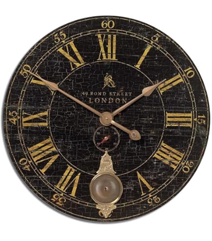 Amazon.com: Uttermost 06030 Bond Street - 29.5 inch Wall Clock