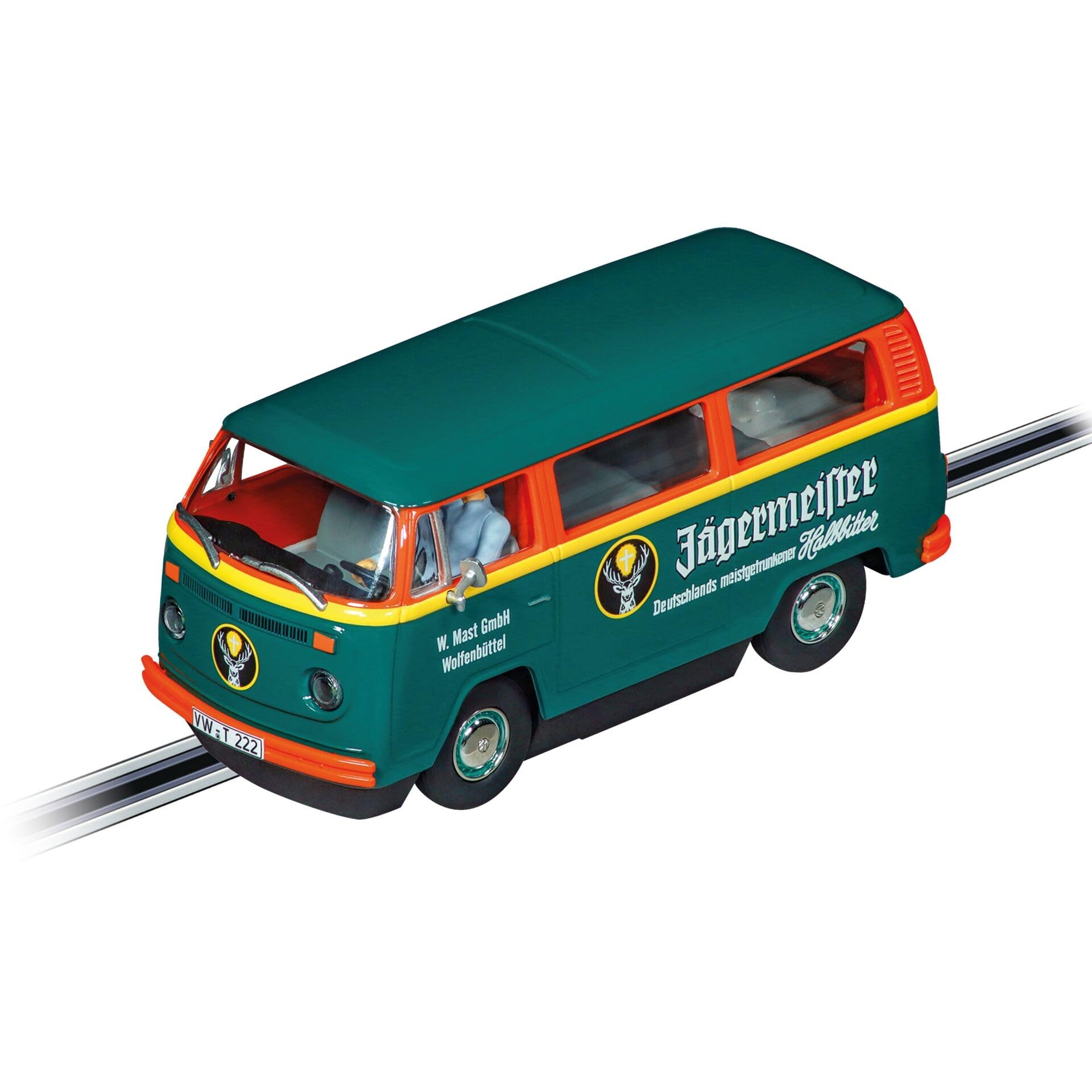 Carrera Digital 132 20032034, VW Bus T2b Jägermeister, 1:32, Scale Slot Car, With Working Front, Rear and Tail Lights, Suitable For Ages 8 Years+