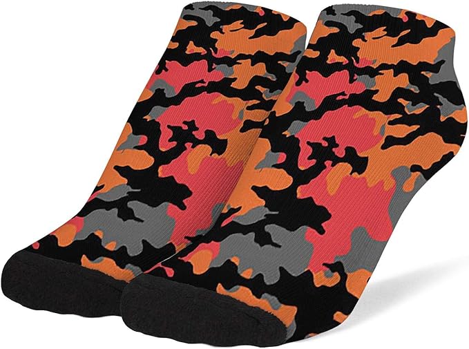 Women's Camouflage Camo Army Socks Cotton No Show Low Cut Socks Ankle