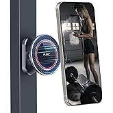 A2C All-Metal Gym Magnetic Phone Holder for MagSafe,High-End Workout Essentials for Men Women,[Dual N54 Magnet] Portable Phone Mount Gym Accessories Compatible with iPhone 17 16 15 14 13 12 (Gray)