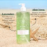 bleu & marine Bretania After Sun Gel Aloe Vera Lavender Face Body Hair 1000ml view 4