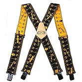 MELOTOUGH Men's Suspenders Fully Elastic 2 inch Wide X back Heavy Duty Work Suspenders