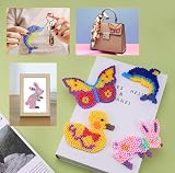 Zocipro 15-Piece Clear Animal Fuse Bead Boards 5mm Pegboards w/ Templates Kids view 2