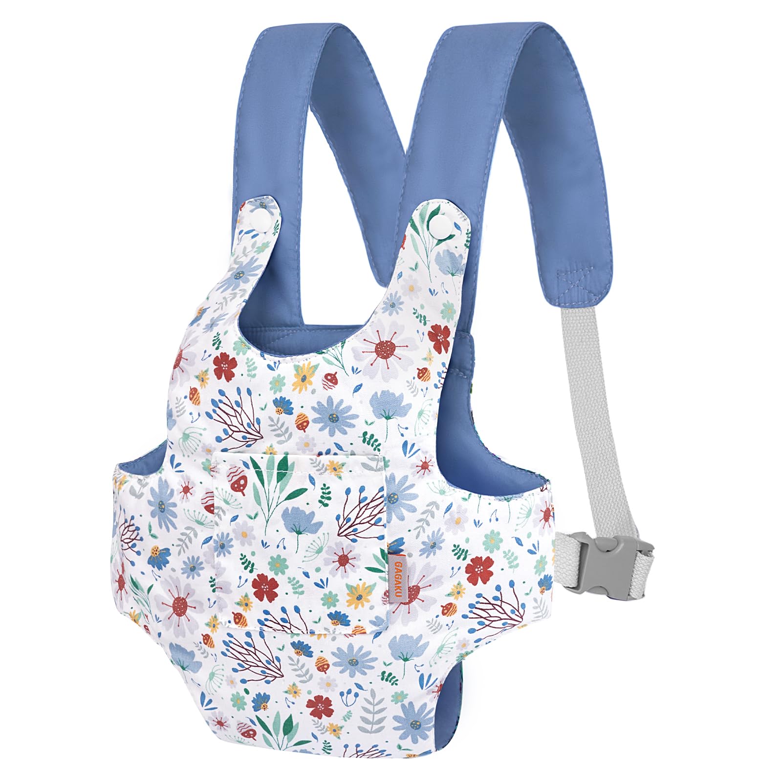 GAGAKU Baby Doll Carrier for Toddler Toy Baby Carrier for Dolls Accessories Doll Carriers for Little Girls - Blue