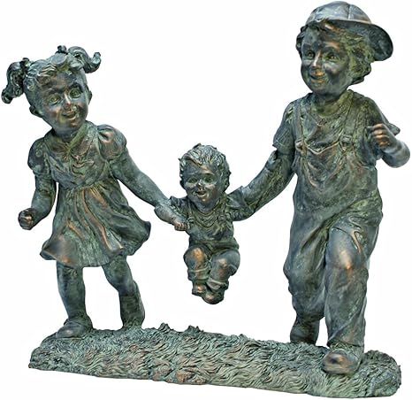 Amazon Com Design Toscano Swing Time Boy And Girl Garden Statue 12 Inch By 6 Inch By 12 Inch Outdoor Statues Garden Outdoor