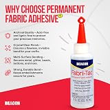 Beacon Fabri-Tac 59ml Clear Fabric Adhesive Glue - Quick Drying & Strong view 2
