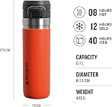 Stanley 1913 Quick Flip Stainless Steel Water Bottle 0.71L Tigerlily Plum view 2