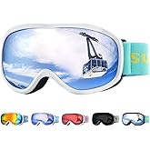 Supertrip Kids Ski Goggles, Anti-Fog Snow Snowboard Goggles for Kids Boys Grils Youth Age 5-15