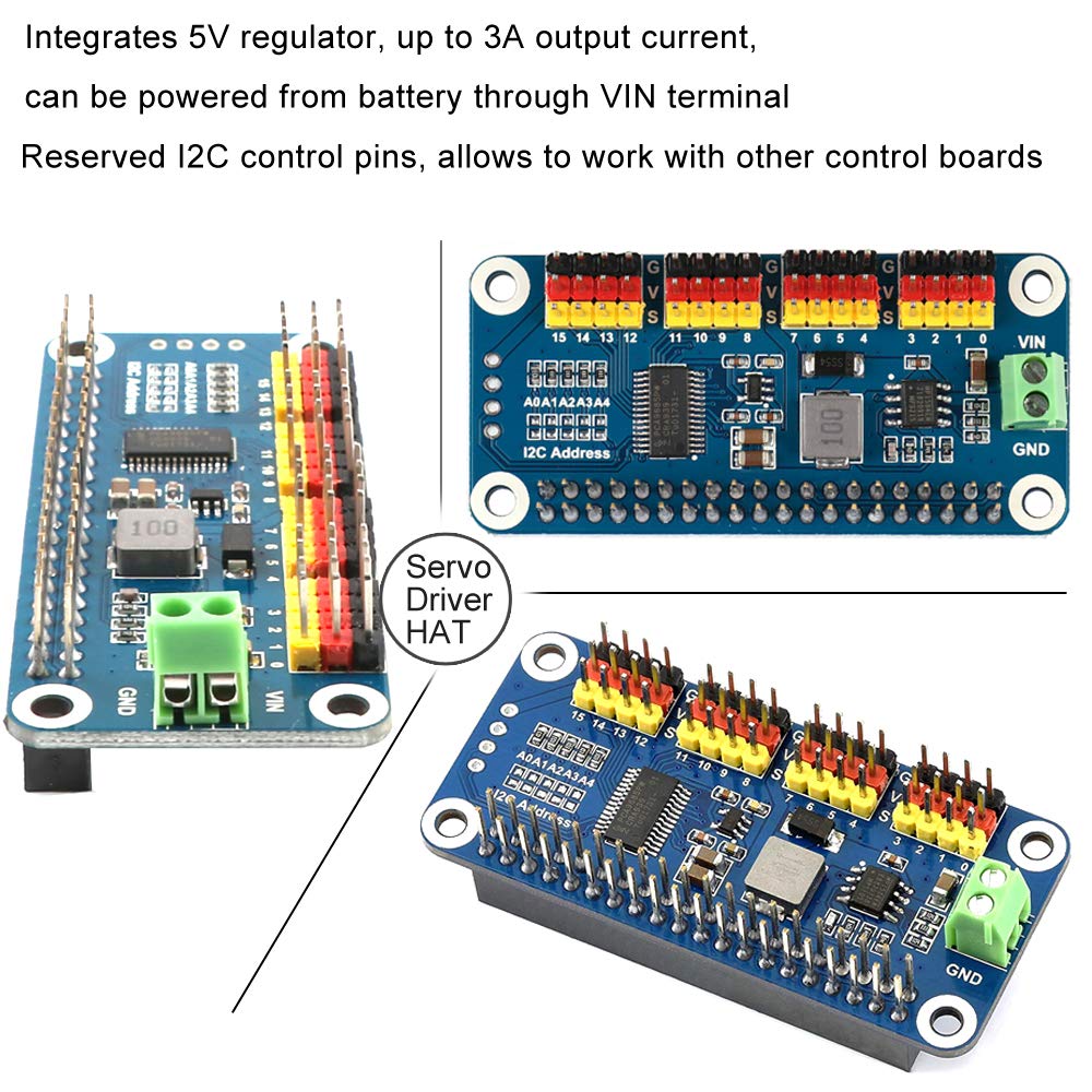 Pwm Module I2c Mua PWM Servo Motor Driver IIC Module 16 Channel PWM Outputs 12 Bit ...