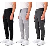 ALL IN SWEATS 3 Pack Boys Sweatpants – Athletic Workout Joggers for Boys & Kids Clothes, Fleece Boys Pants with Cargo Pockets