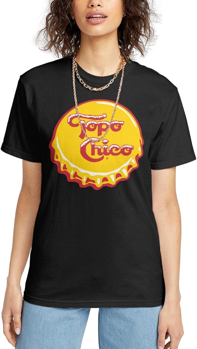 AbbottMacAdam Womens TopoChicoLogo Shirt V Neck Sleeve