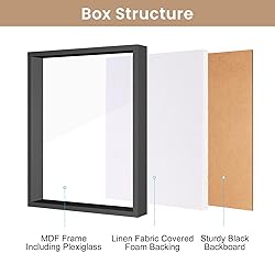 Califortree 11x14 Shadow Box Frame with Soft Linen