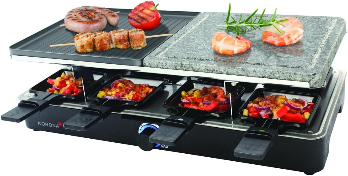 Korona Raclette Raclette Grill 8 Pfännchen, with Amazon.co.uk Electronics