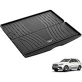 3W Trunk Mat for Mercedes Benz GLE 2020-2026 SUV, 350/43 AMG/450/53 AMG/580/63 AMG S Cargo Liner Heavy Duty All Weathe Custom Fit Trunk Liner for Benz GLE (Not Fit for Coupe)