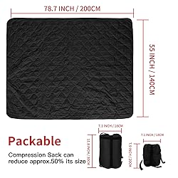LOOGU Camo Blanket Waterproof Poncho Liner for