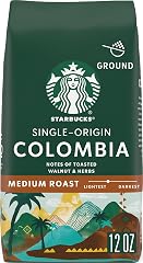 Starbucks Ground Coffee, Medium Roast Hot or Iced Coffee, Single-Origin Colombia, 12 oz