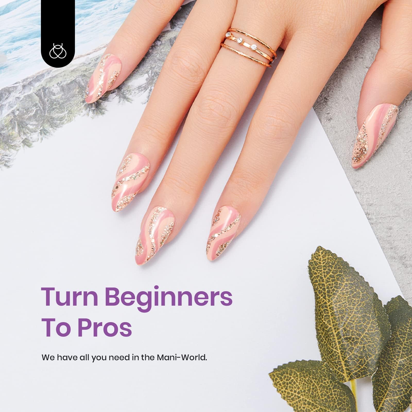 beetles Gel Polish 16 Colors Fall Gel Nail Polish Set White Dark Brown Pink Nude Colors Natural Charm Nail Polish with 3Pcs Base Top Coat Gel Manicure Kit Salon DIY Home Gift for Women Girls - Image 5