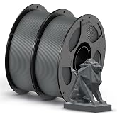 ANYCUBIC PETG Filament 1.75mm Bundle, 2KG, Reusable Spool, Texture Grey | 3D Printer Filament, Dimensional Accuracy +/- 0.02mm, Exceptional Toughness, Print with Most FDM 3D Printers