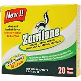 Zorritone Herbal Mint Hard Candy, Peppermint &amp; Eucalyptus, 3 Pack, 60 Count | Individually Wrapped Traditional Central American Candy