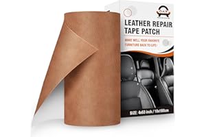 OAZ Self Adhesive Leather Repair Tape, 4X63 inch Leather Repair Patch for Furniture, Leather Repair Kit for Car Seats, Couch,