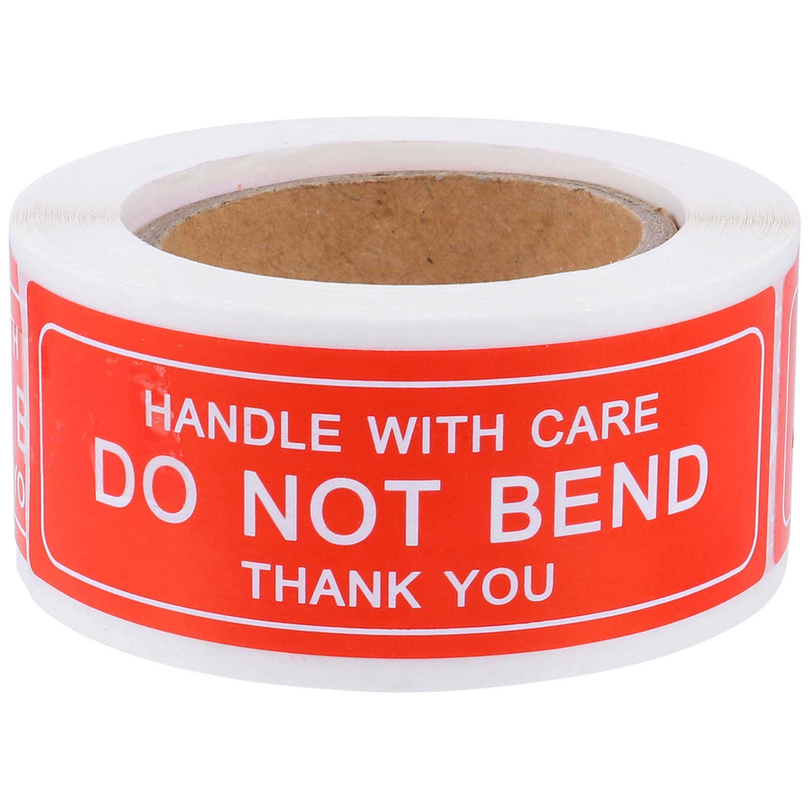 Scicalife 150Pcs/ Roll Handle with Care Do Not Bend Sticker Thank You Stickers Label Sticker Fragile Warning Label Shipping Tape for Shipping Packing (25Ã—75mm)