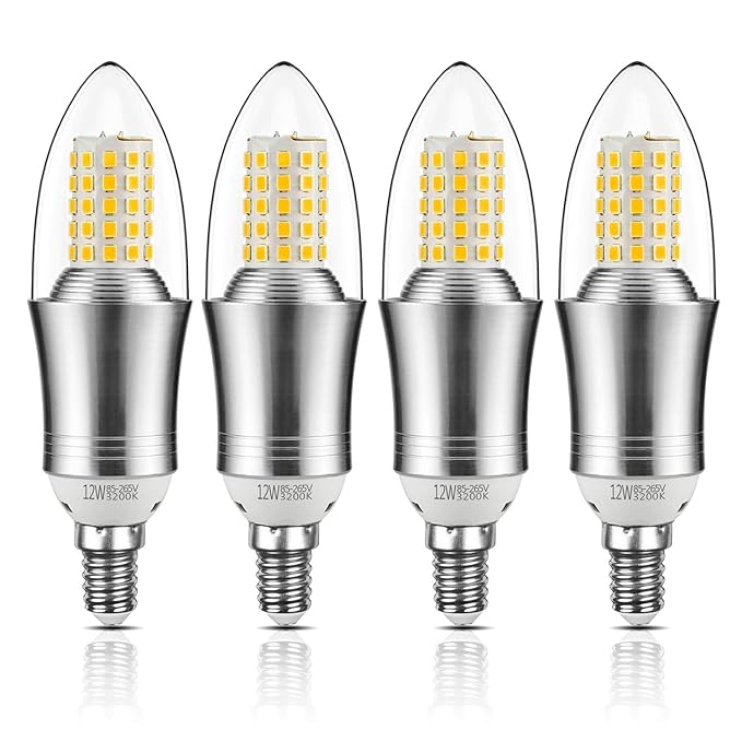 title=Yiizon LED lampadine a candela, E14, 12W, 100W equivalenti a incandescenza,
