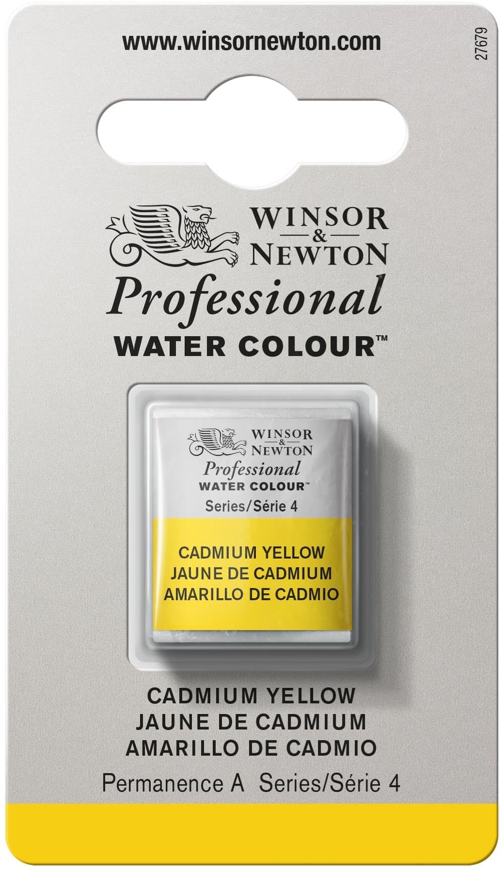 Winsor & Newton Half Pan Professional Water Colour, Cadmium Yellow