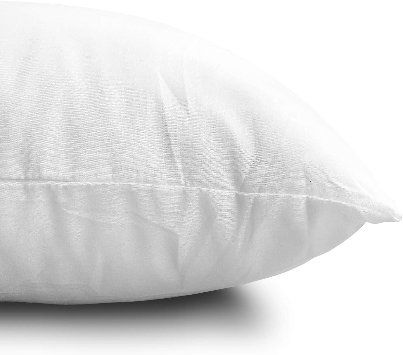 EDOW Throw Pillow Inserts, Set of 2 Lightweight Down Alternative Polyester Pillow, Couch Cushion, Sham Stuffer, Machine Washable. (White, 18x18): Home & Kitchen