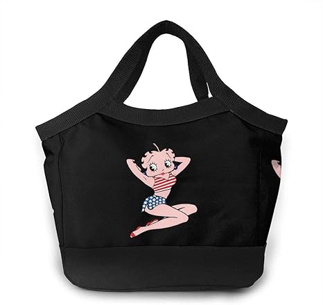 Amazon Betty Boop ベティーブープ 8 大容量 保温 保冷 食品収納 手提げお弁当箱 ランチバッグ おしゃれ 男女兼用 多機能 ショッピングバッグ 保冷バッグ ランチ袋 お弁当袋 ランチバッグ ランチ巾着 ランチベルト オンライン通販