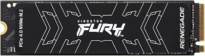 Kingston FURY Renegade PCIe 4.0 NVMe M.2 SSD 4000GB Gamers Enthusiasts